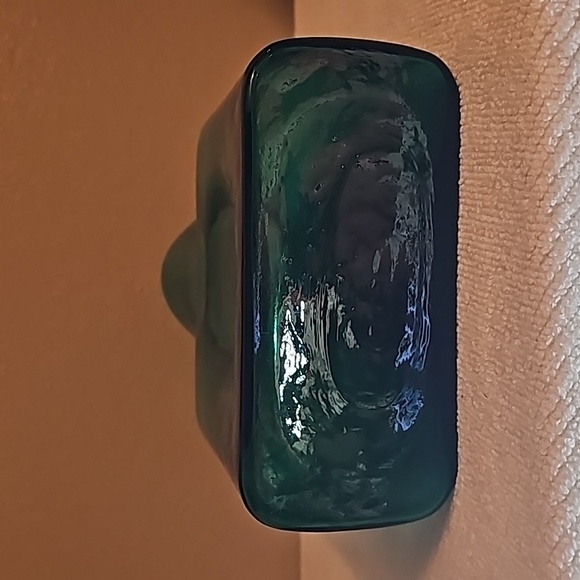 Blenko, 2000 Vintage Water bottle or called Two spouts Vase Seabreeze - Picture 4 of 9